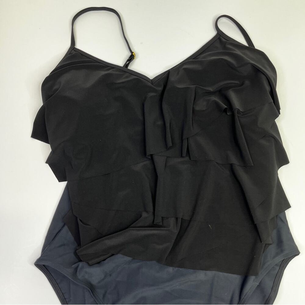 Beyond Control Layered Overlay One Piece swimsuit black - 16 - Picture 4 of 12